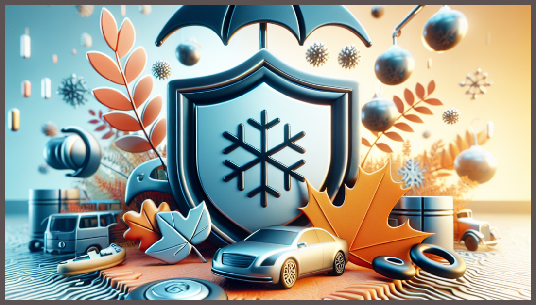 Minimalist representation of seasonal business insurance concept.