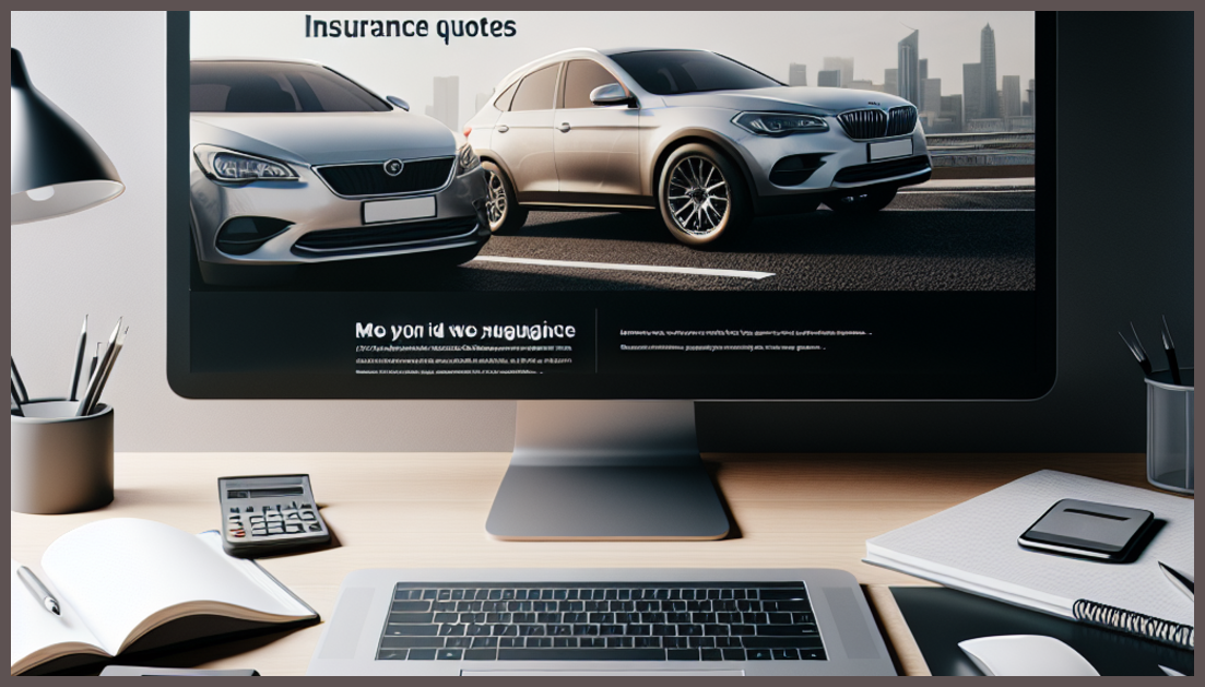 A computer screen displaying insurance quotes and a calculator.