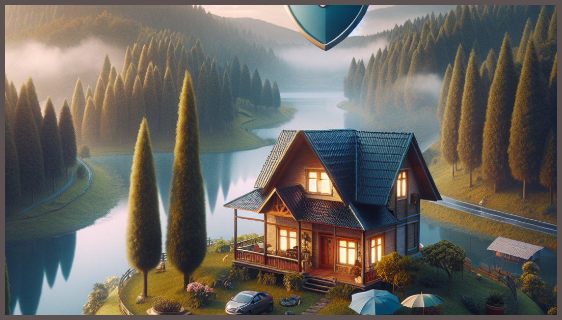 Symbolic representation of wildfire insurance for homeowners