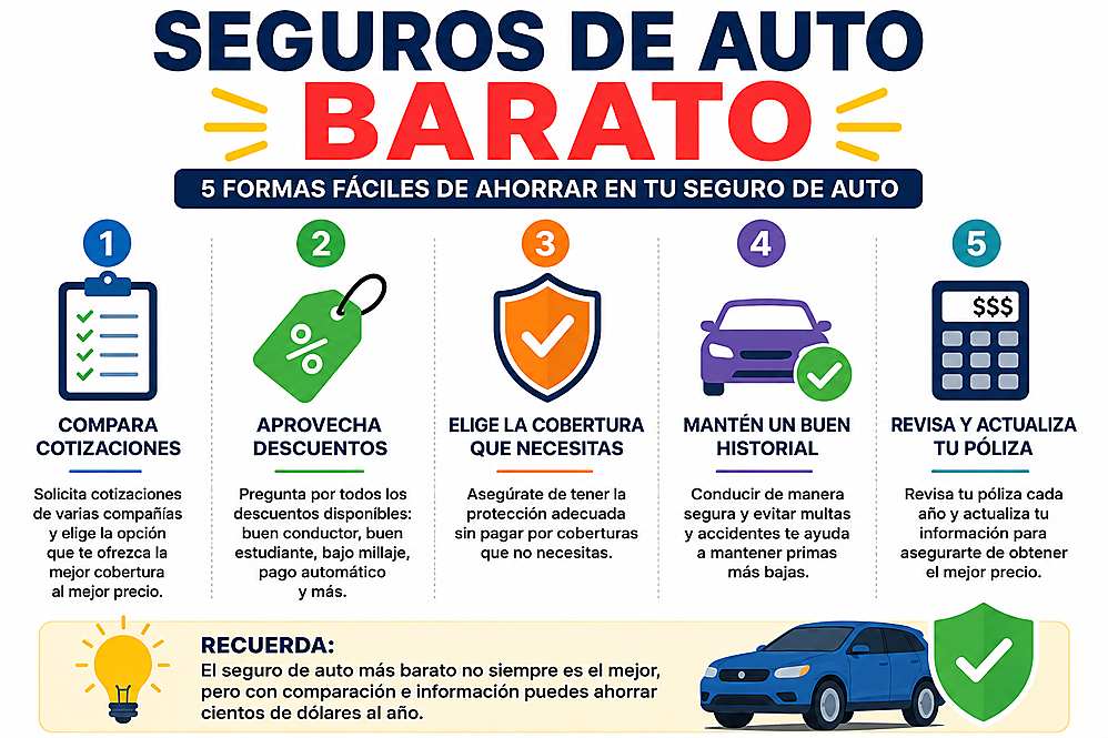 Cómo conseguir seguro de auto barato después de un ticket o accidente